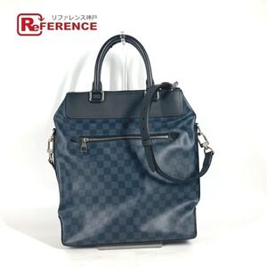 Louis Vuitton Damier Cobalt Blue Greenwich Tote Bag Crossbody Navy Blue